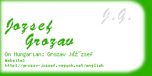 jozsef grozav business card